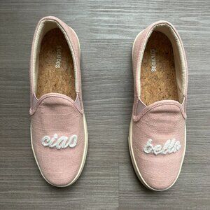 Soludos Ciao Bella Sneakers in Pink, sz 8